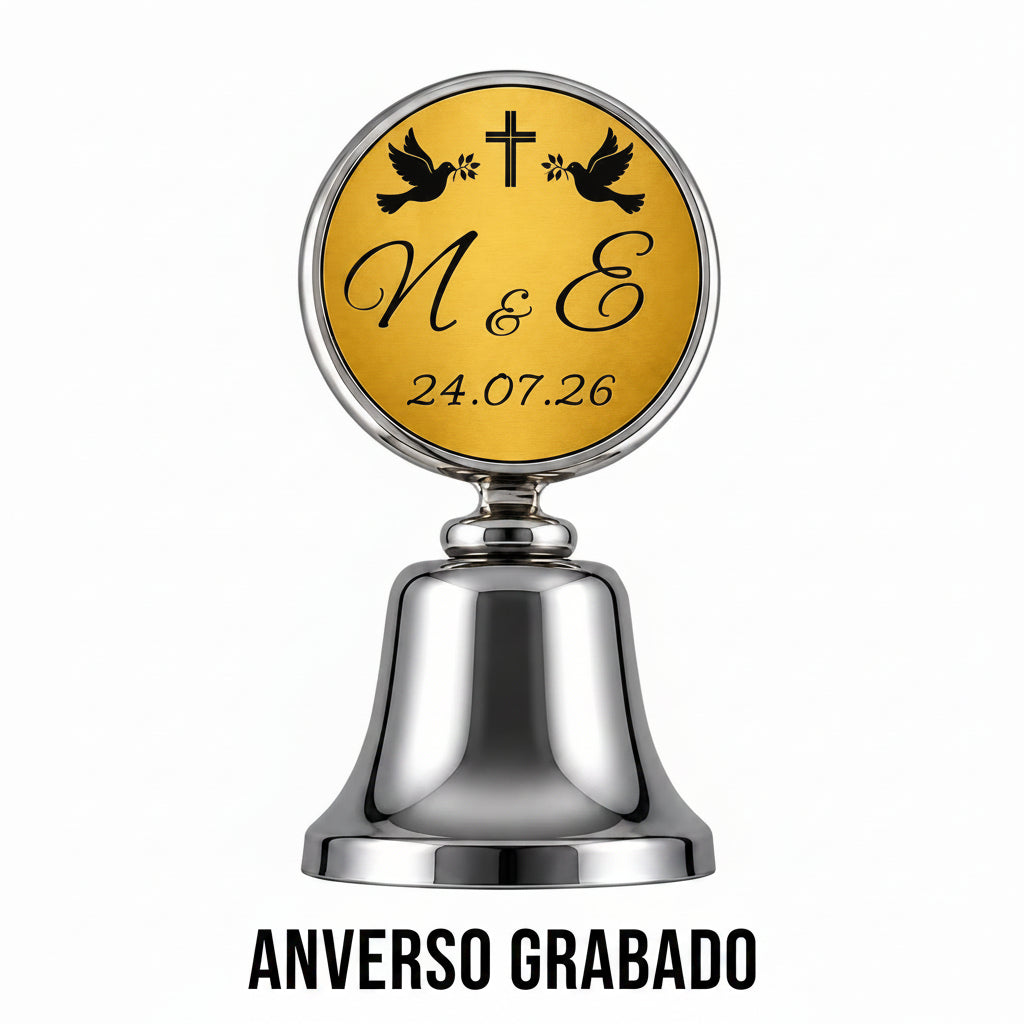 Campanas Personalizadas – Acabado Metálico Premium - 50 Piezas
