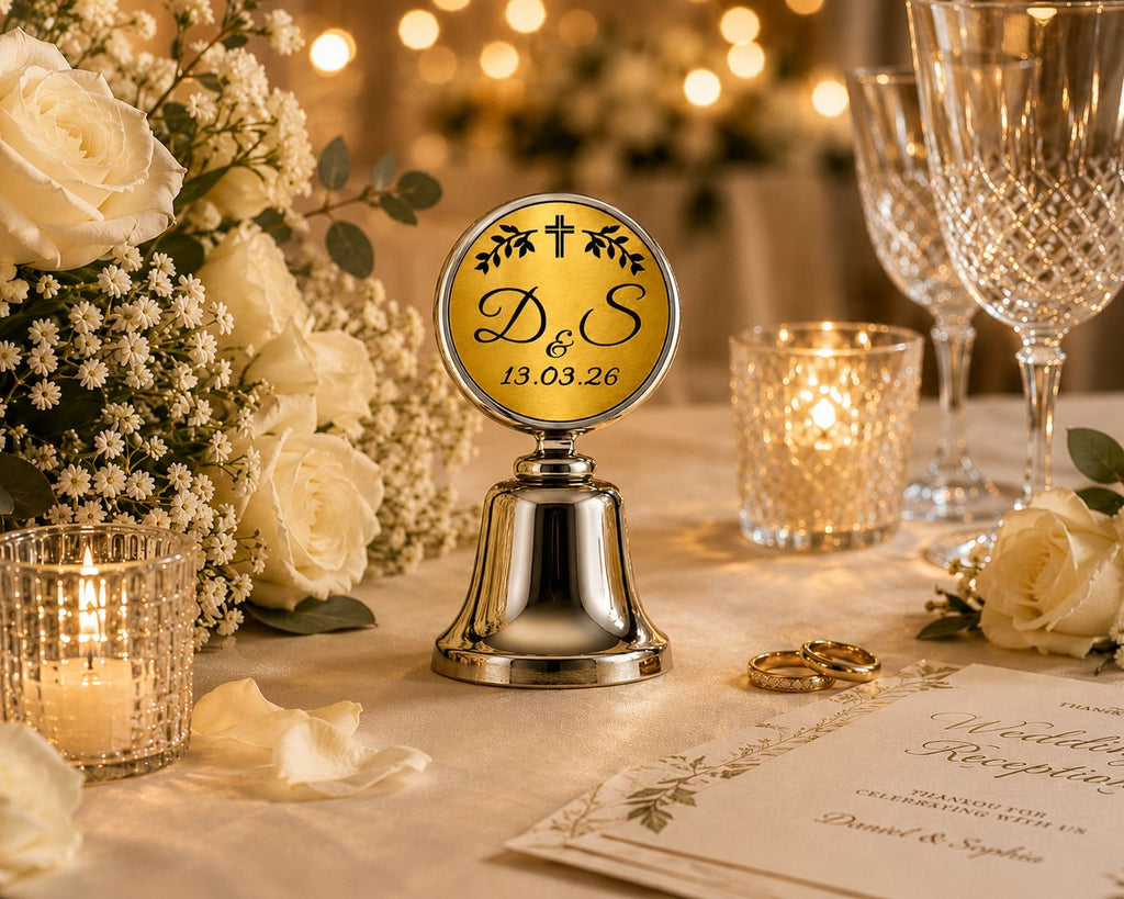 Campanas Personalizadas – Acabado Metálico Premium - 50 Piezas