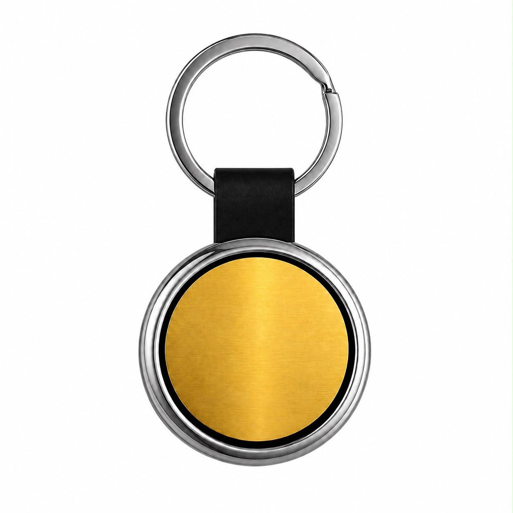 Llavero Personalizado Con Piel – Acabado Metálico Premium - 50 Piezas